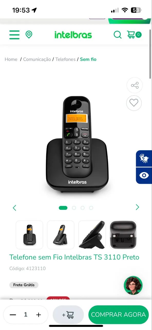 Telefone intelbrás sem fio - Foto 2
