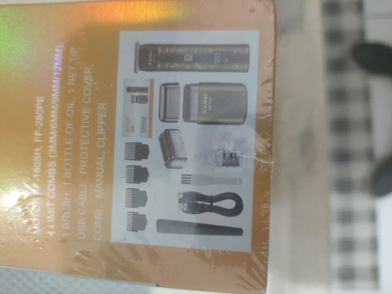 Barbeador elétrico e máquina shaver conjunto - Foto 5