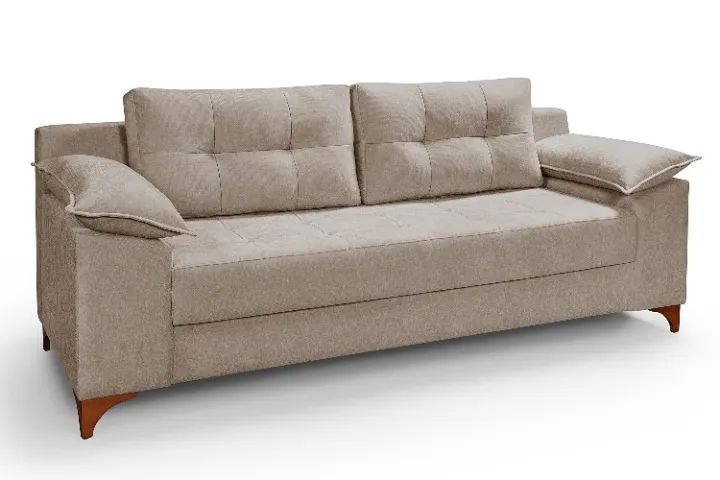 SOFÁ FIXO 3 LUGARES COM PILLOWTOP NOS BRAÇOS - Foto 2