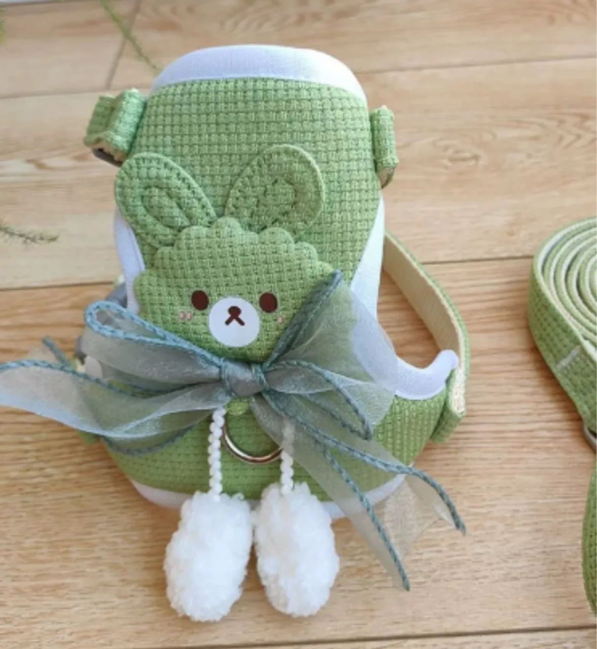 Coleira peitoral com mochila pet, cães e gatos - Foto 2