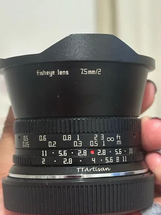 Lente olho de peixe TTArtisan 7.5mm f/2 CANON R