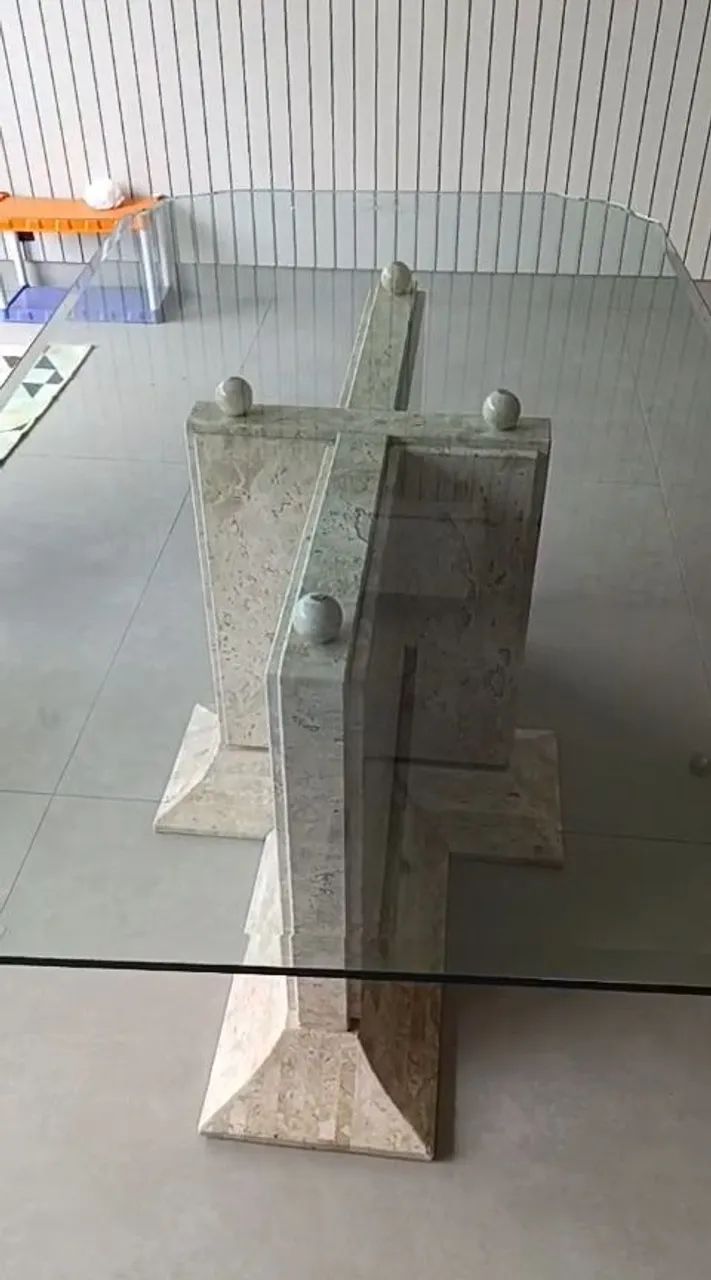 Mesa de vidro 6 lugares  - Foto 4