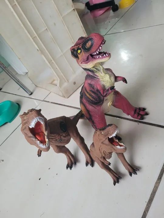 Dinossauros de Brinquedo - 3 Peças - Foto 2