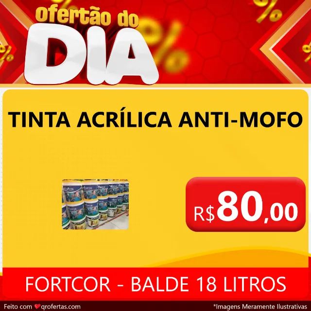 TINTA ACRILICA FORTCOR BRANCO NEVE ANTI - MOFO  - BALDE DE 18 LITROS  - Foto 3