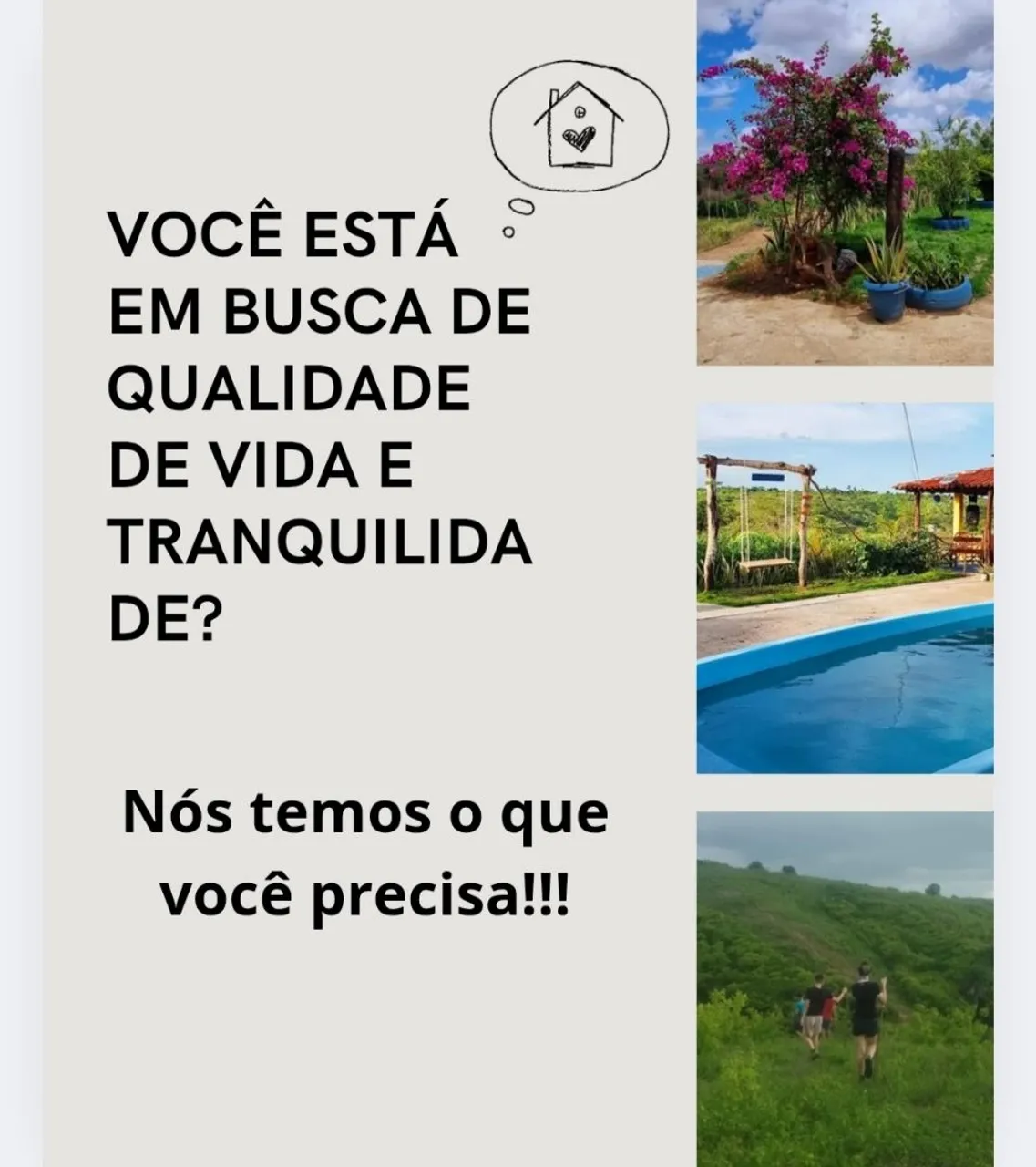 Qualidade de vida, a 40 minutos de João pessoa