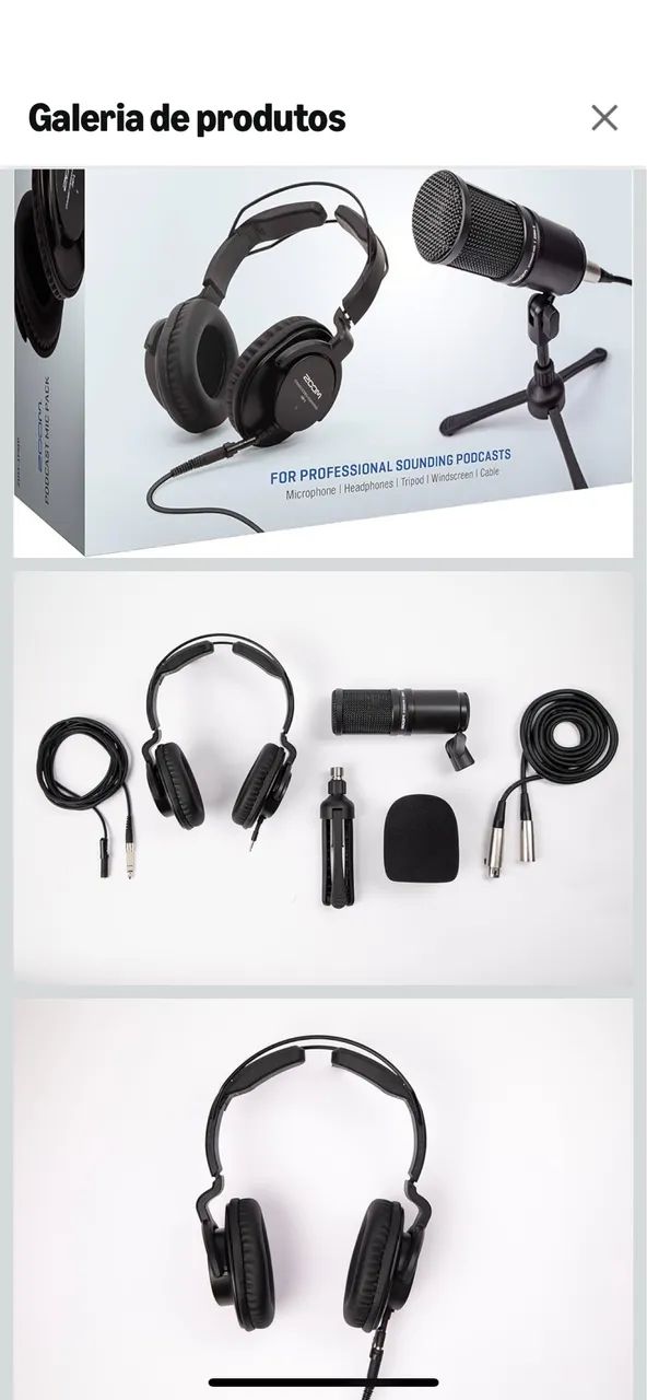 2 (dois) - Kits Podcast Microfone Zoom Zdm-1 - Foto 4