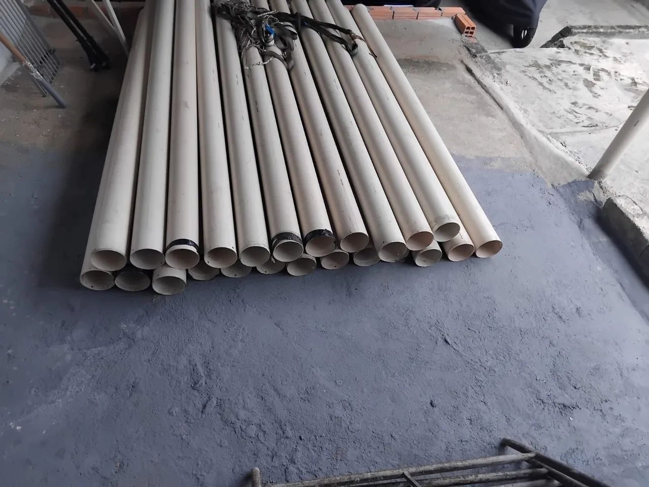 24 barras de cano pvc 6 polegadas 