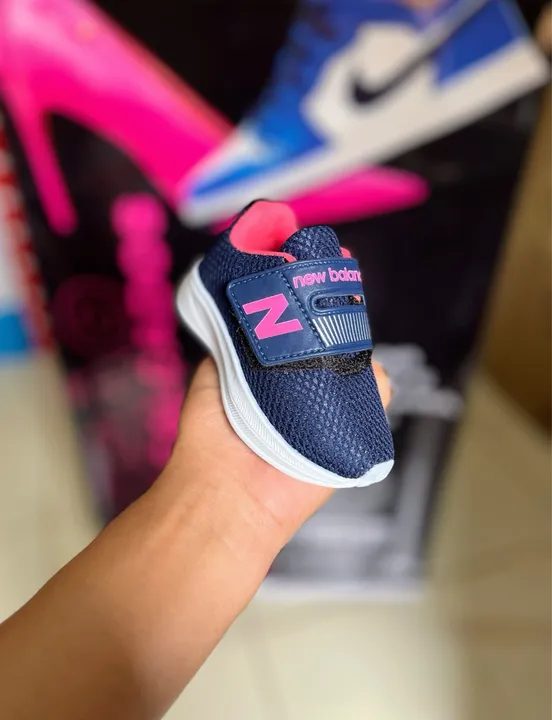 Tênis Infantil New Balance - Azul com rosa