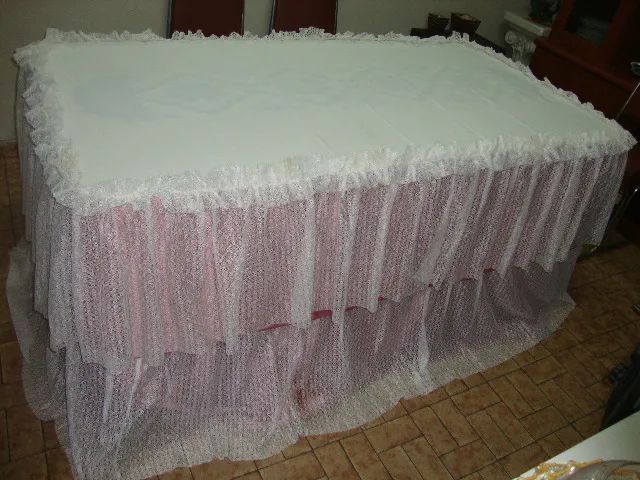 Toalhas para Mesas de Festas. Tranças, Forros e Laços. 8 Peças (Entrega em Seu Endereço) - Foto 2