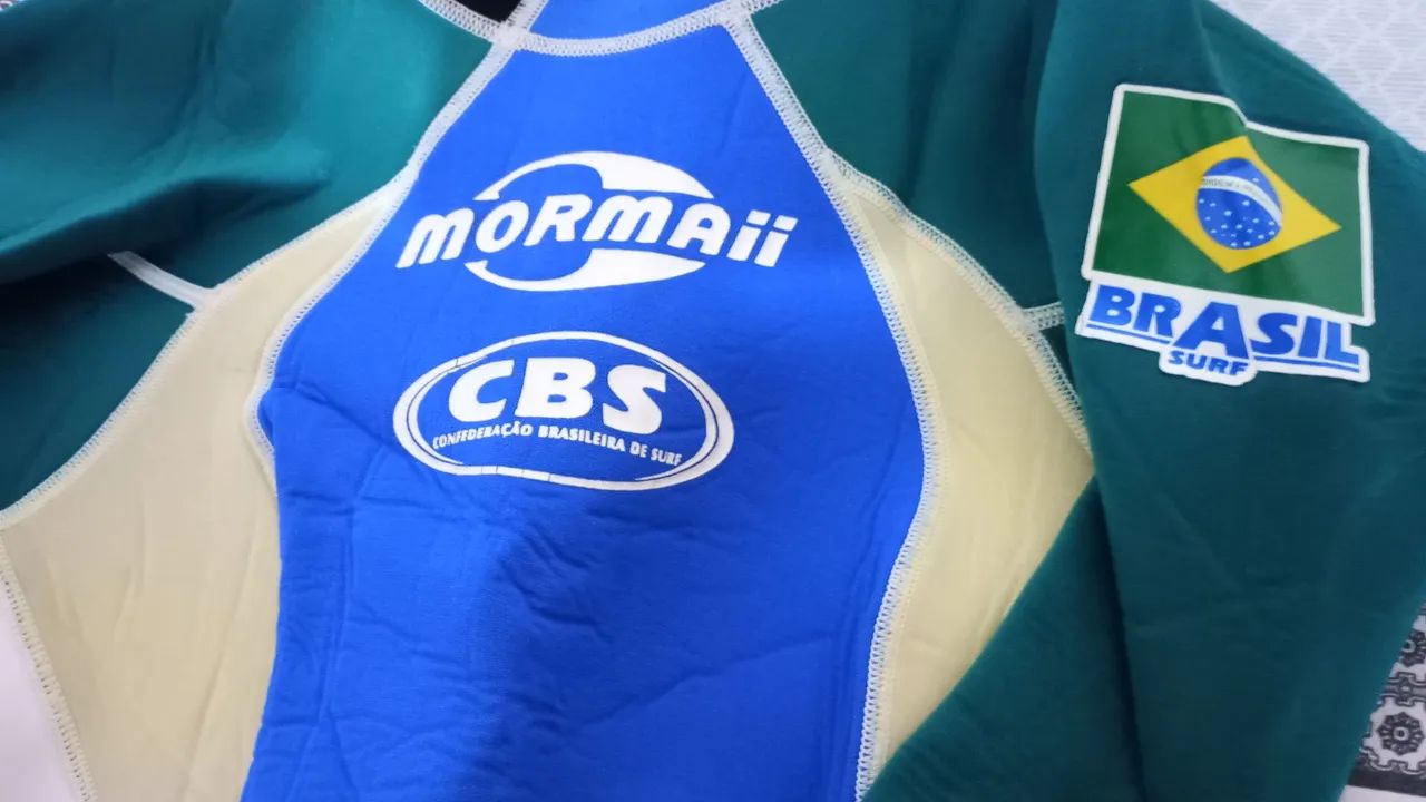 Roupa de neoprene Mormaii, short john Mormaii, roupa de borracha Mormaii juvenil  - Foto 4