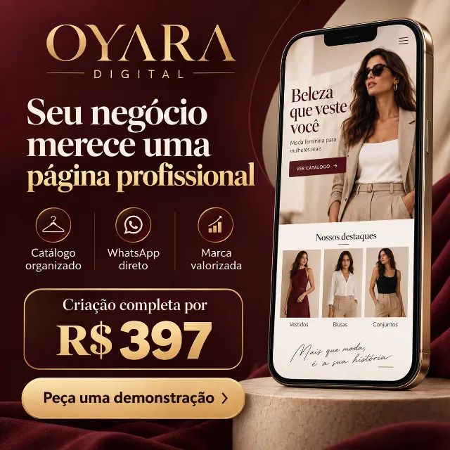 Criação de site profissional e catálogo digital
