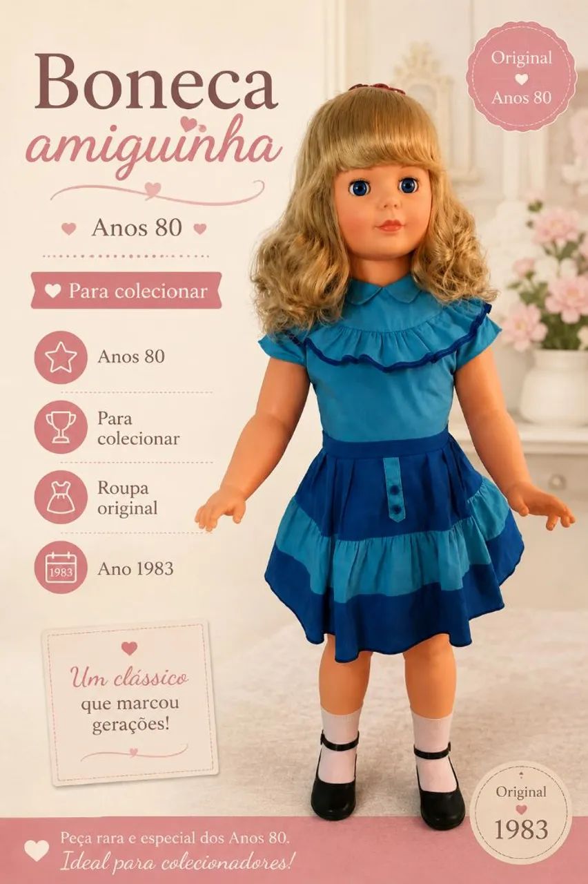 Boneca Amiguinha Anos 80 