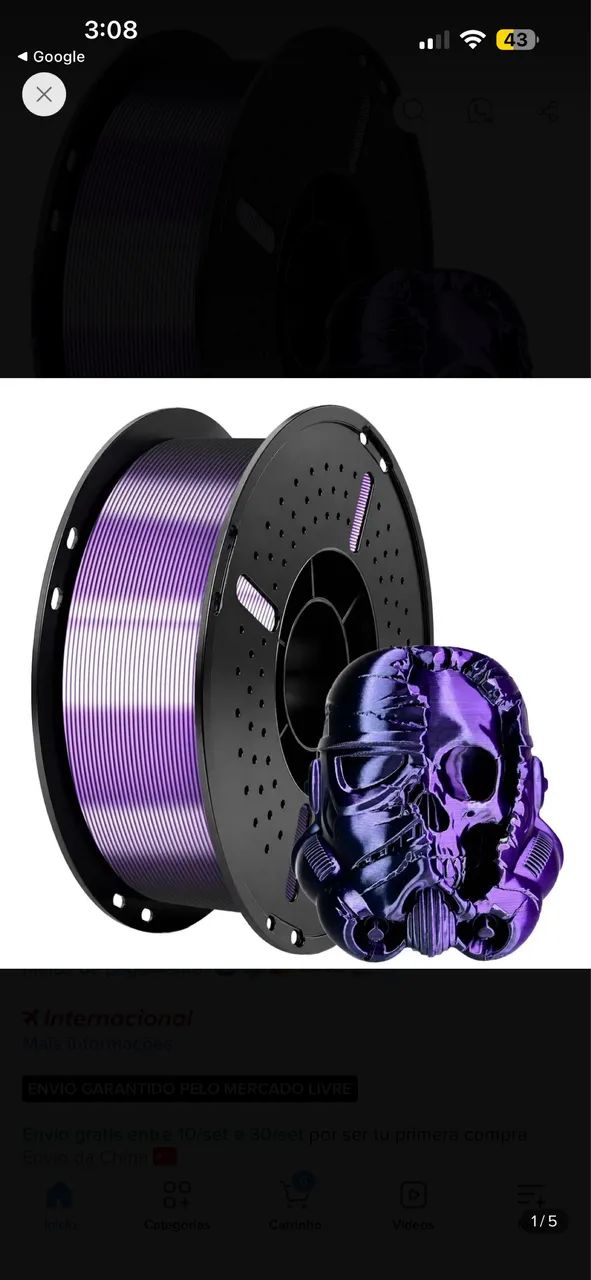 Filamento para impressora 3D - Foto 2