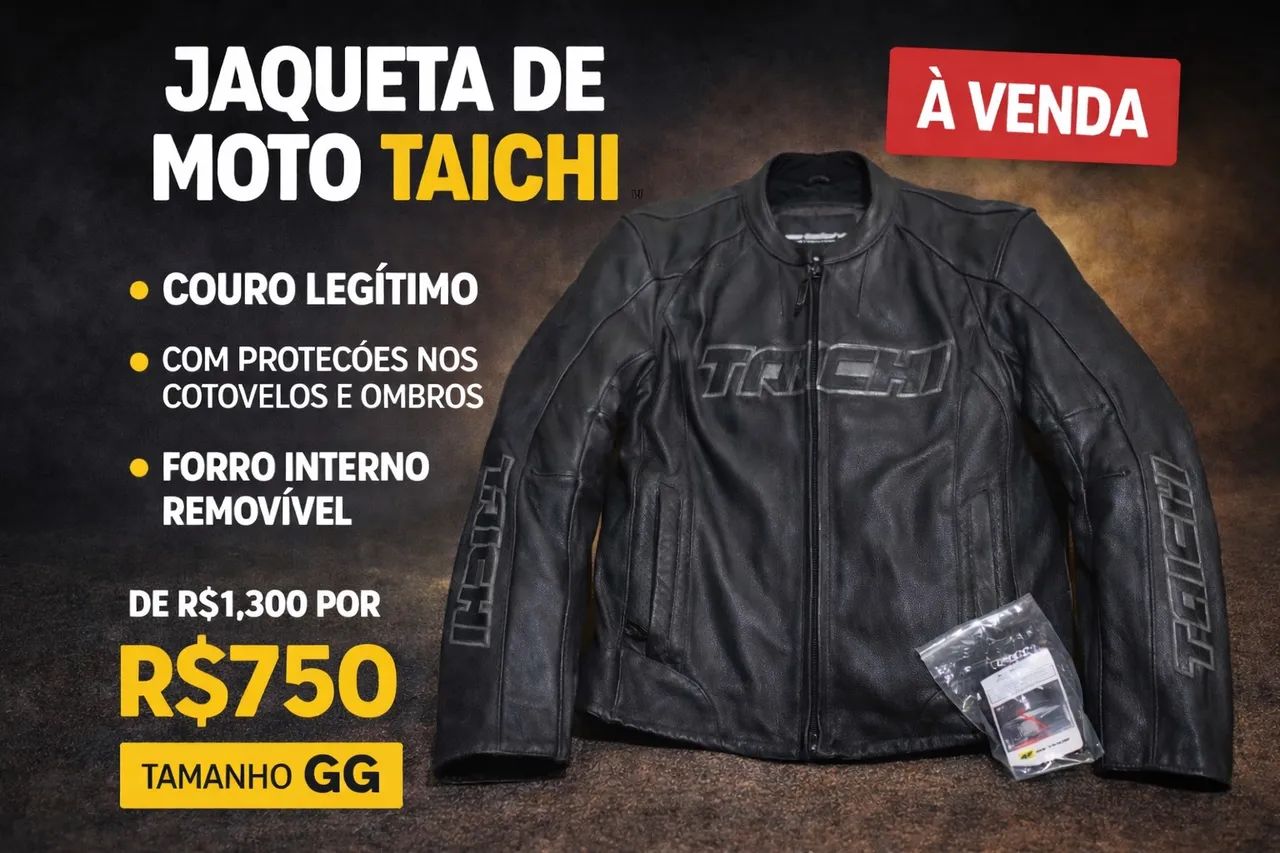 JAQUETA COURO LEGÍTIMO RS TAICHI 1