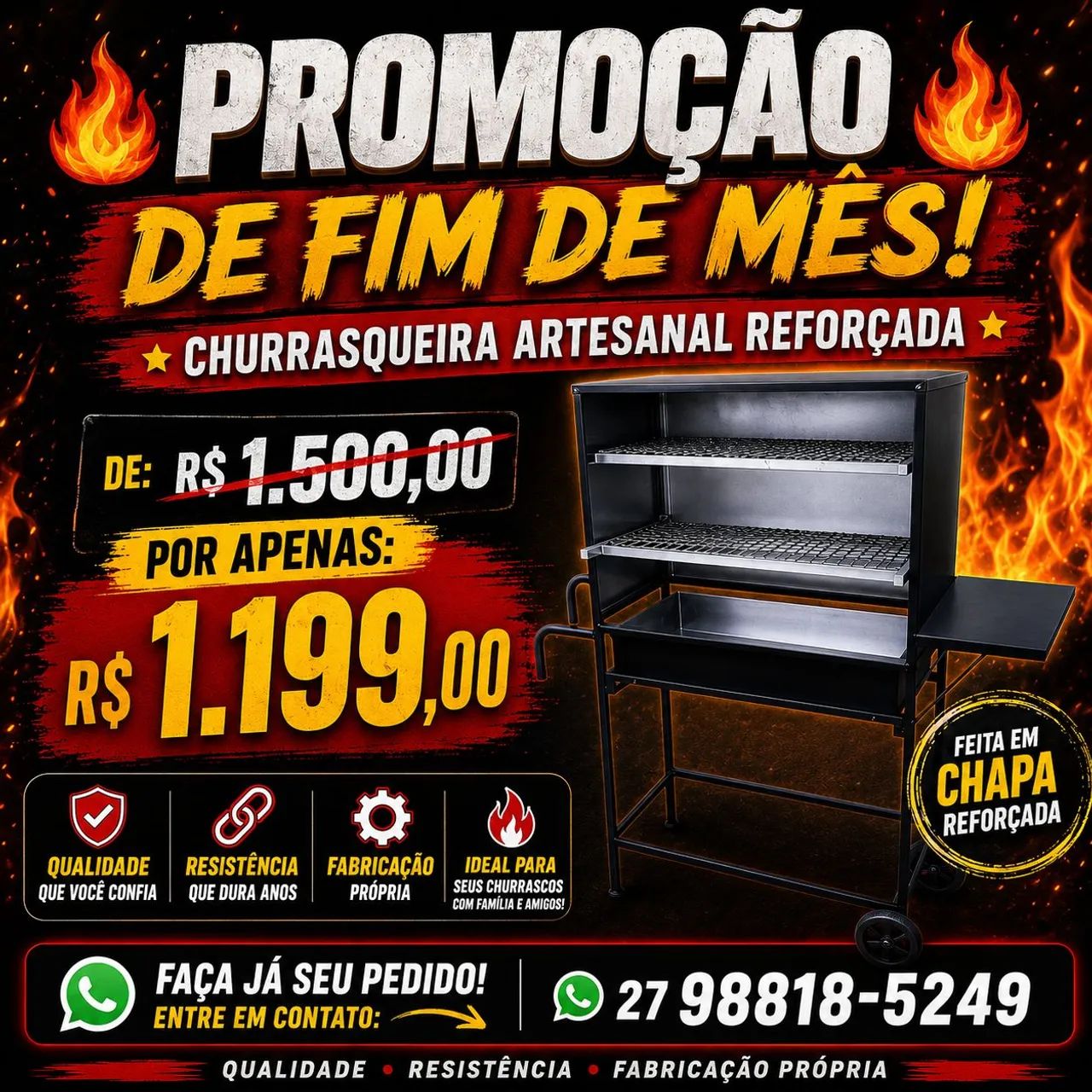 Fabrica de churrasqueira 