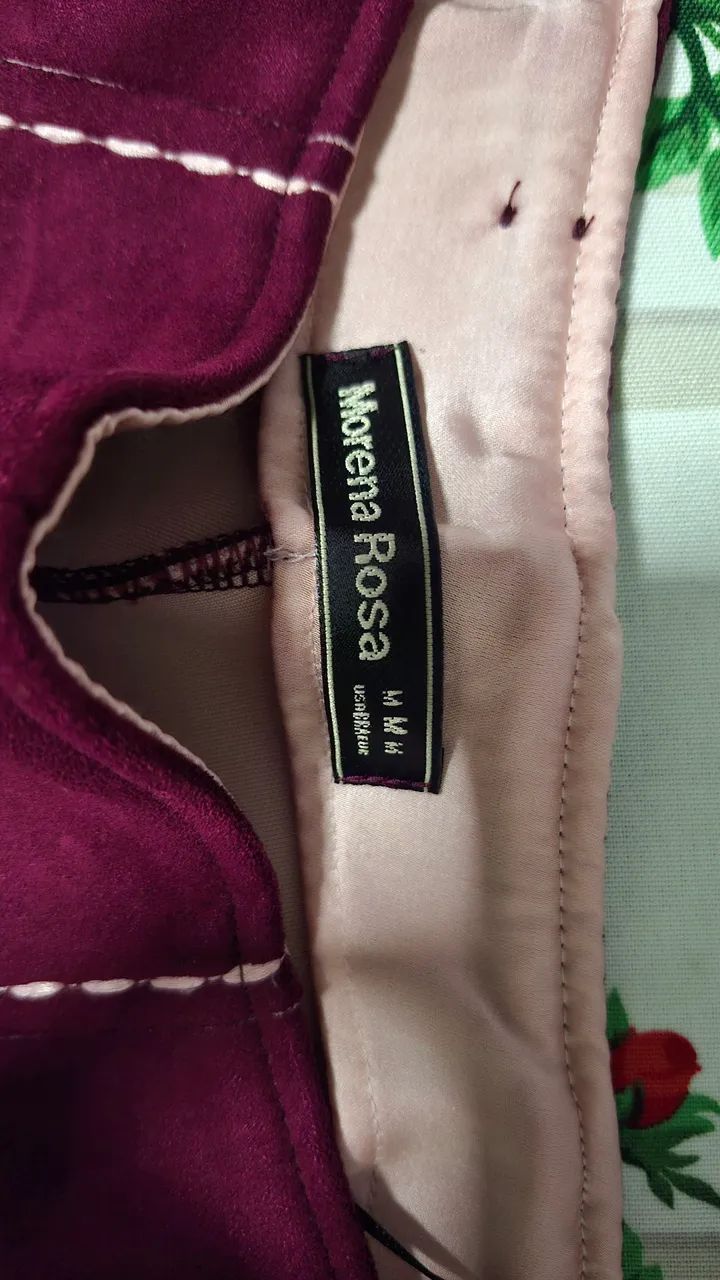 Short camurça Morena Rosa vinho - Foto 2