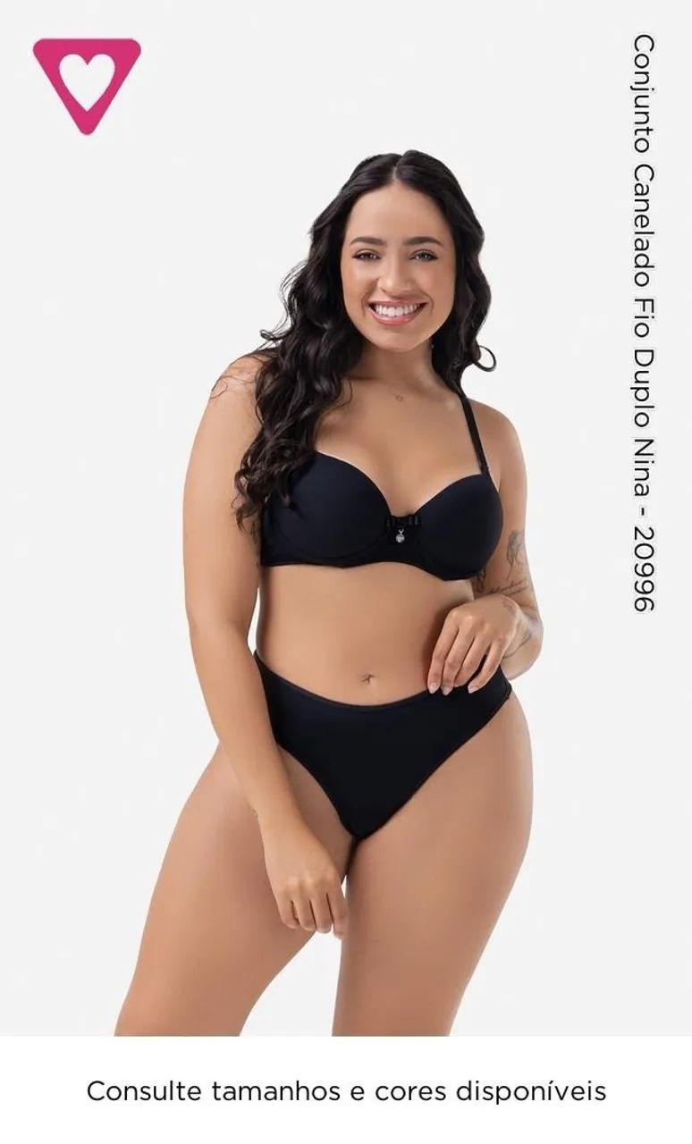Conjuntos feminino de calcinha e sutiã Romance 