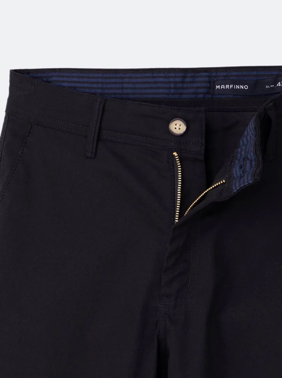 Calça slim básica em sarja com elastano  - Foto 5