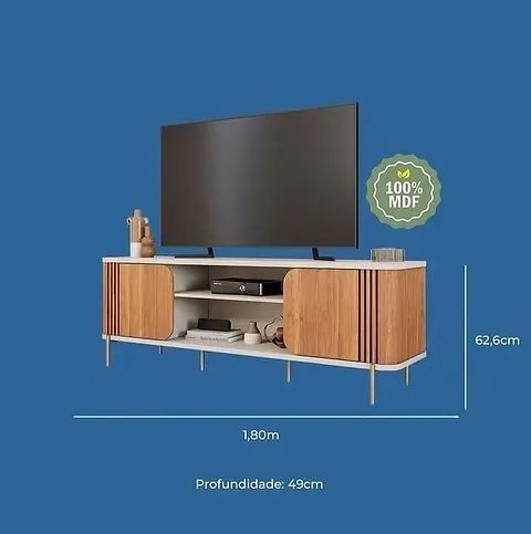 Bancada Chicago 100% MDF - Permobili - Foto 4