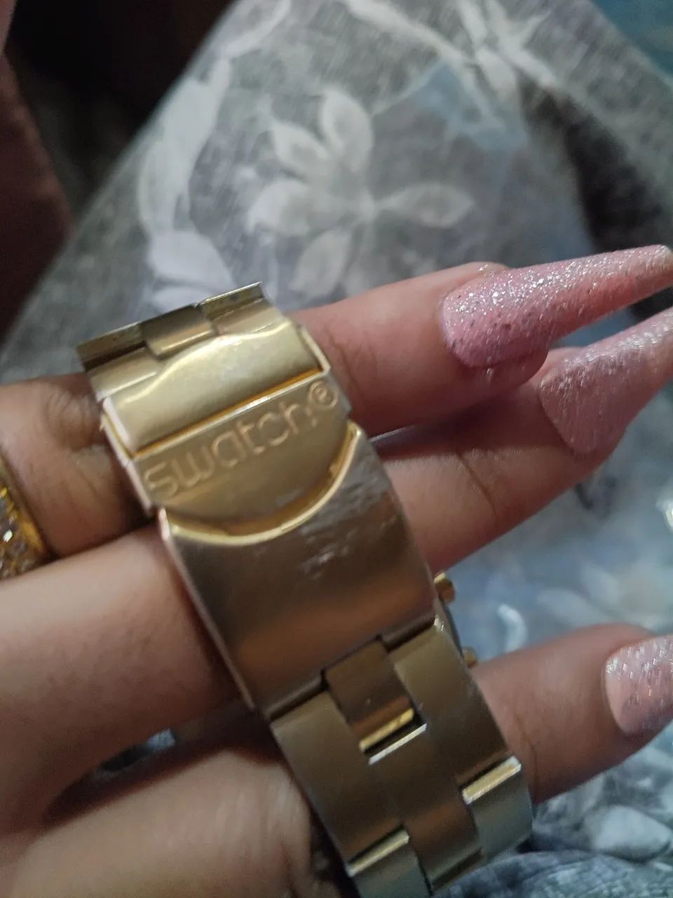 Relógio Swatch Irony Diaphane Dourado - Foto 2