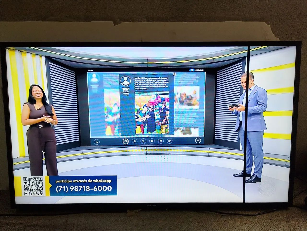Vendo tv Samsung 43 polegadas smart vários aplicativos com uma lista  - Foto 3