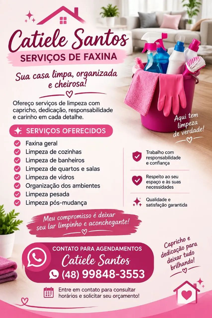 Serviços de faxina 