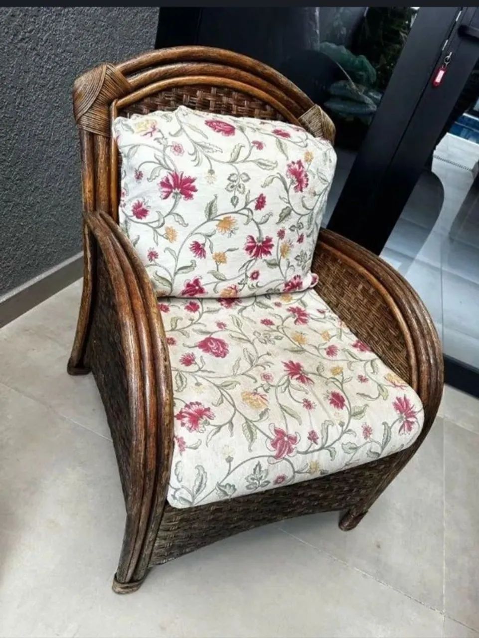 Poltrona em Vime e estofadas422082084687073280