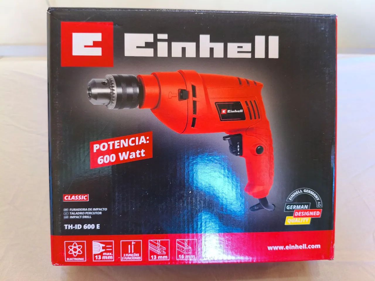 Furadeira de impacto Einhell  - Foto 4