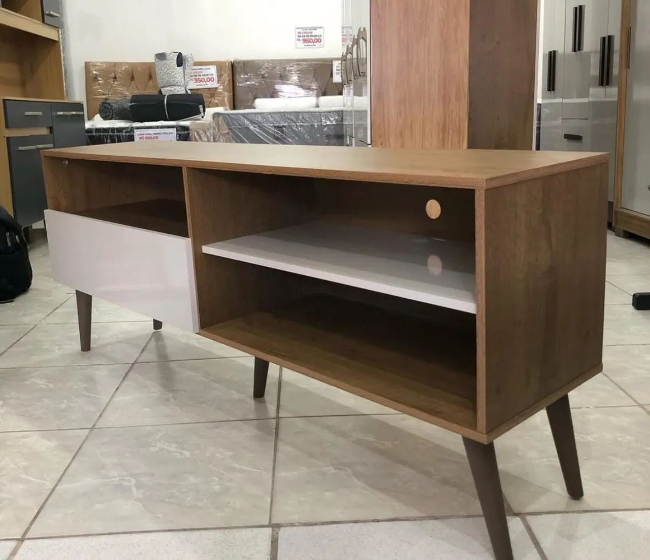RACK contendo uma porta para tv até 60 polegadas Novo a pronta entrega  - Foto 2