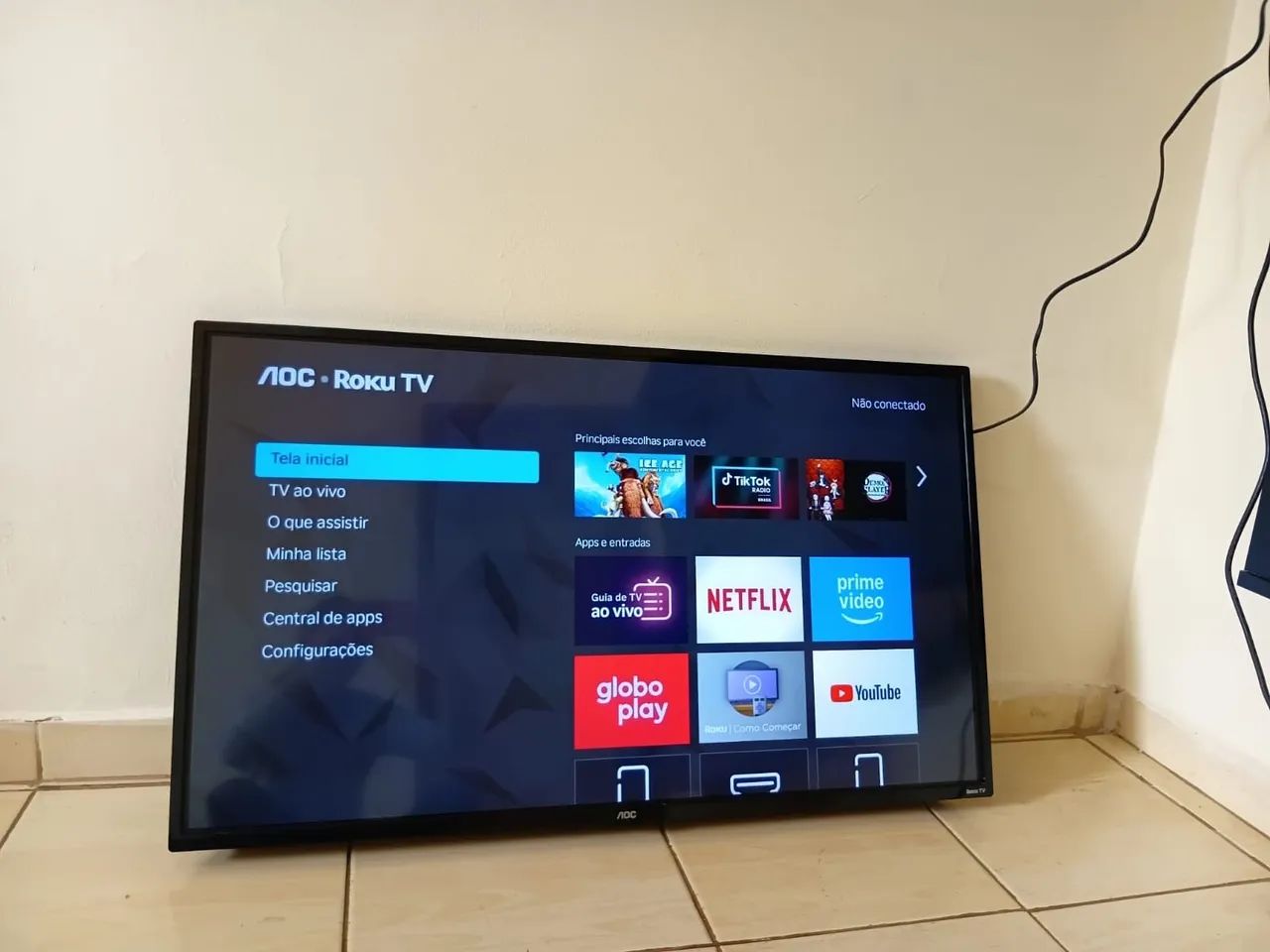 Smart tv aoc roku 43 polegadas wiffi  - Foto 2