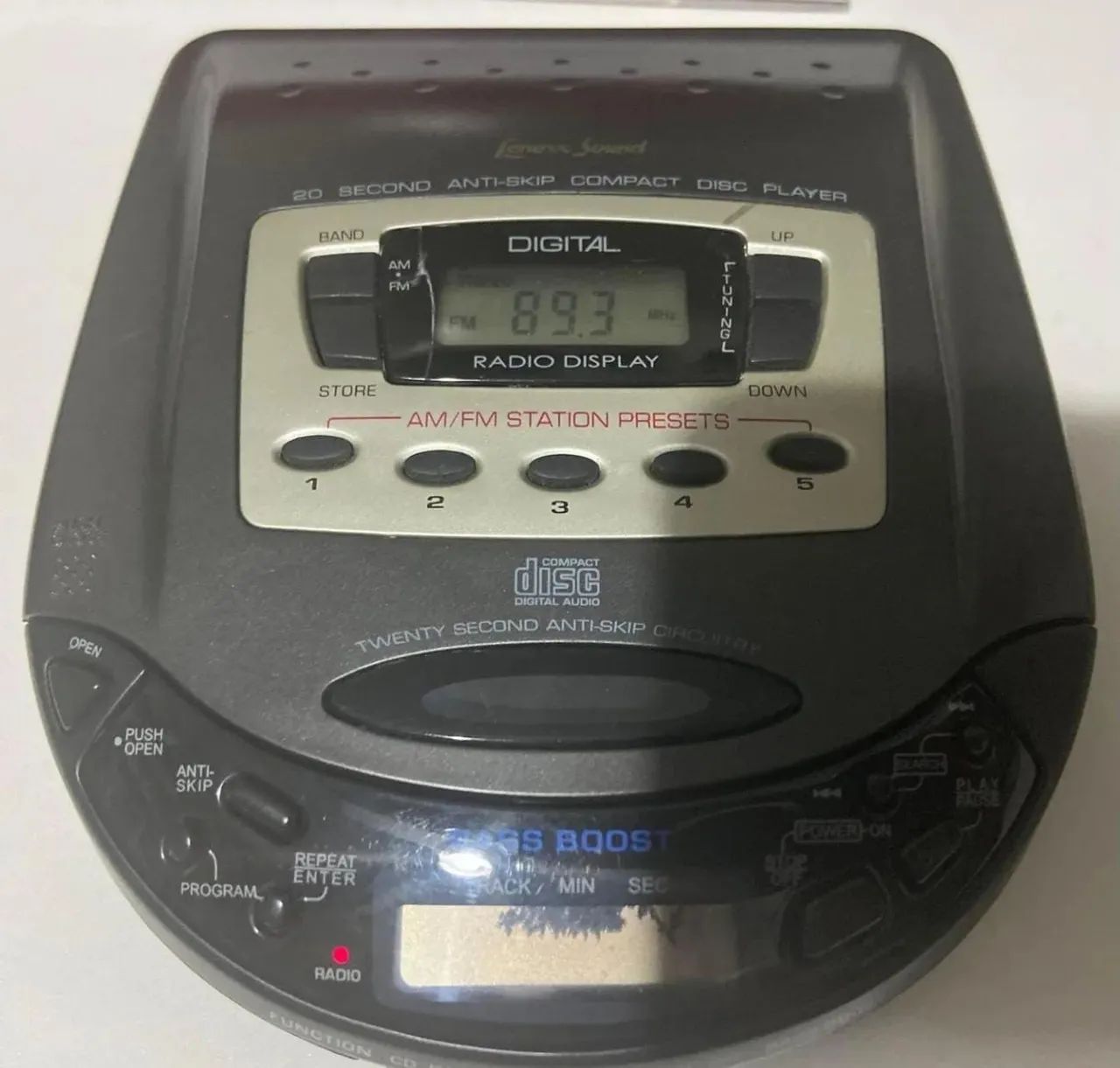 Raro discman toca cd portátil com FM DEFEITO 