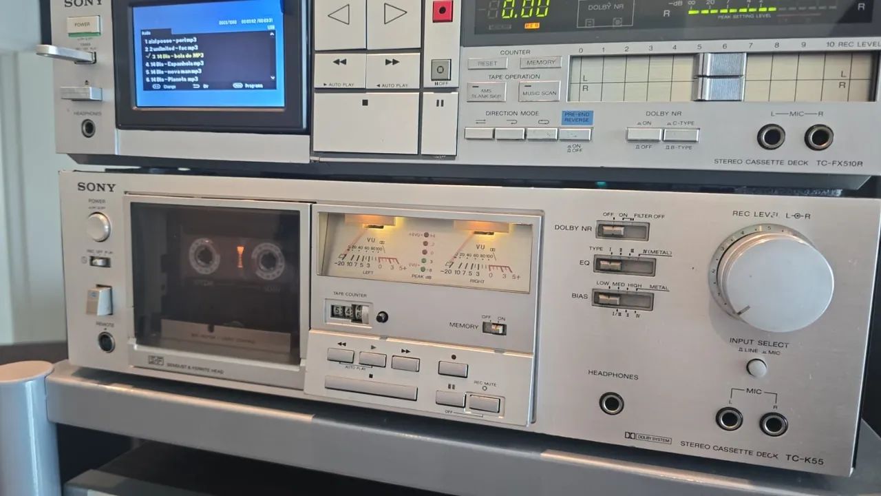 Tape Deck Sony TC-K55 raríssimo made in Japan - Aparelhos de Som
