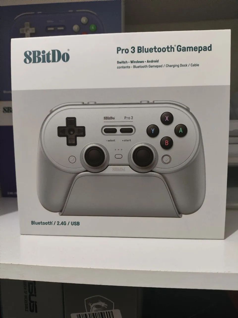 8bitdo pro 3 wireless halleffect com dock para Pc, Android e