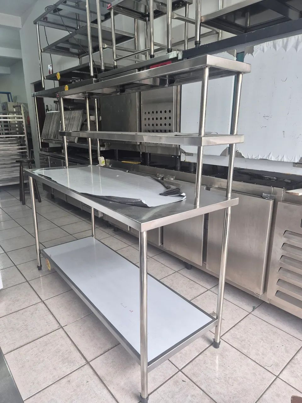 MESA INOX COM MONTANTE  - Foto 2