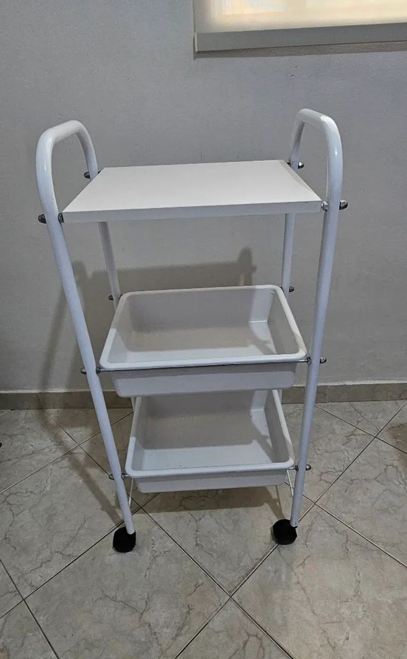Carrinho auxiliar consultório médico nunca usado
