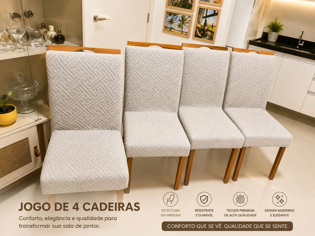 Mesa de jantar com 4 cadeiras - Foto 3