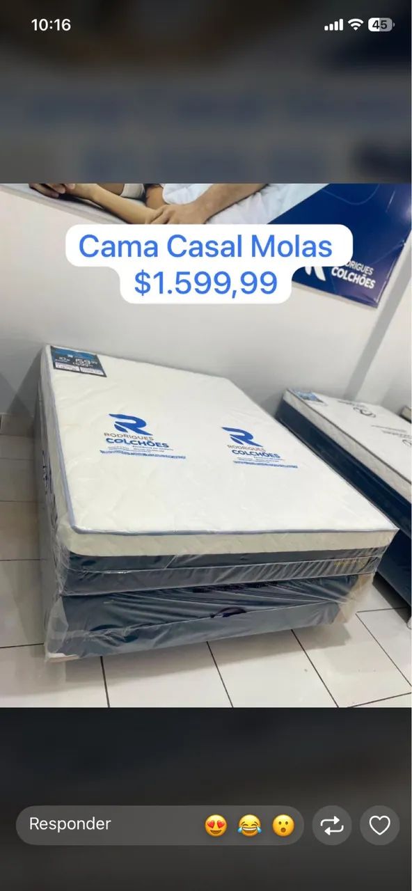 Camas casal disponíveis 