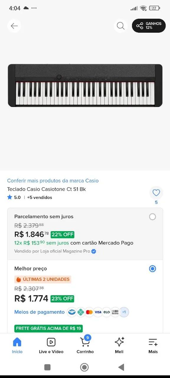 Teclado cassio cts1 - Foto 5