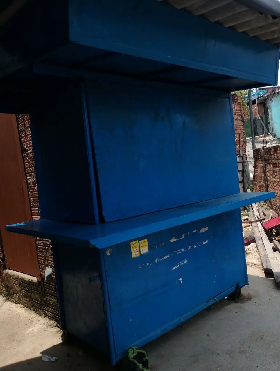 Barraca Azul com rodas/ Trailer para lanche  - Foto 4