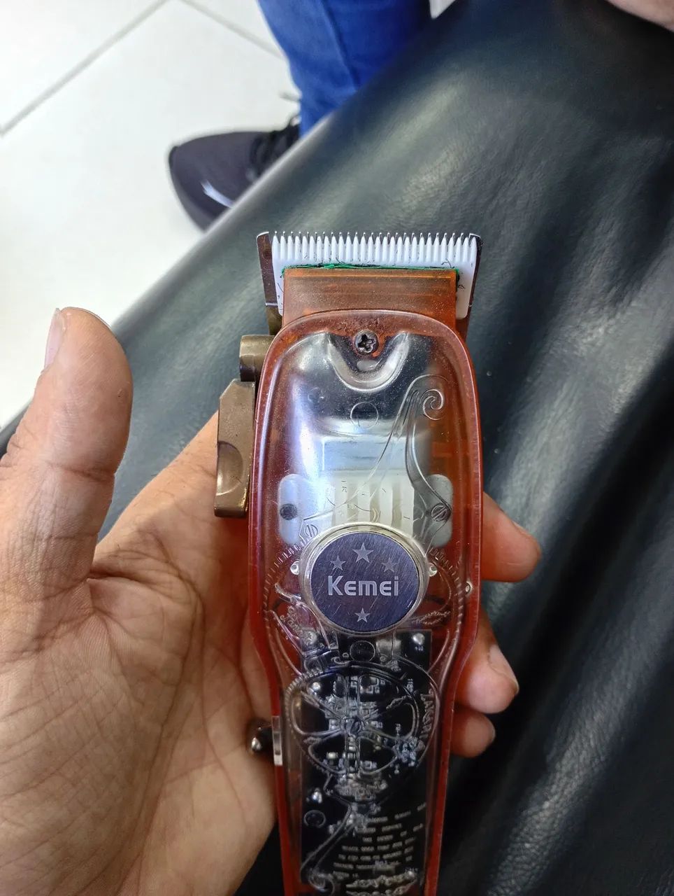 Máquina de cortar cabelo sem fio keimei