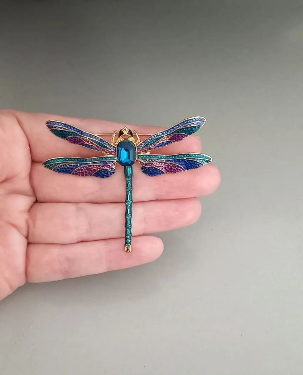 Broche de Libélula Azul Elegante (novo) - Foto 2