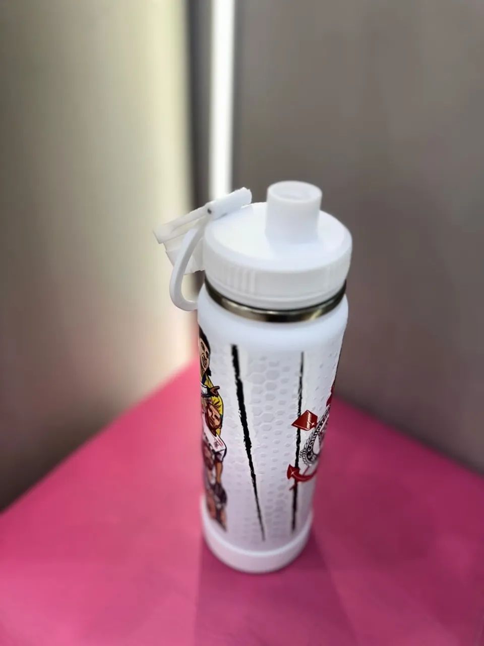 garrafa térmica corinthians 800ml branca - Foto 5