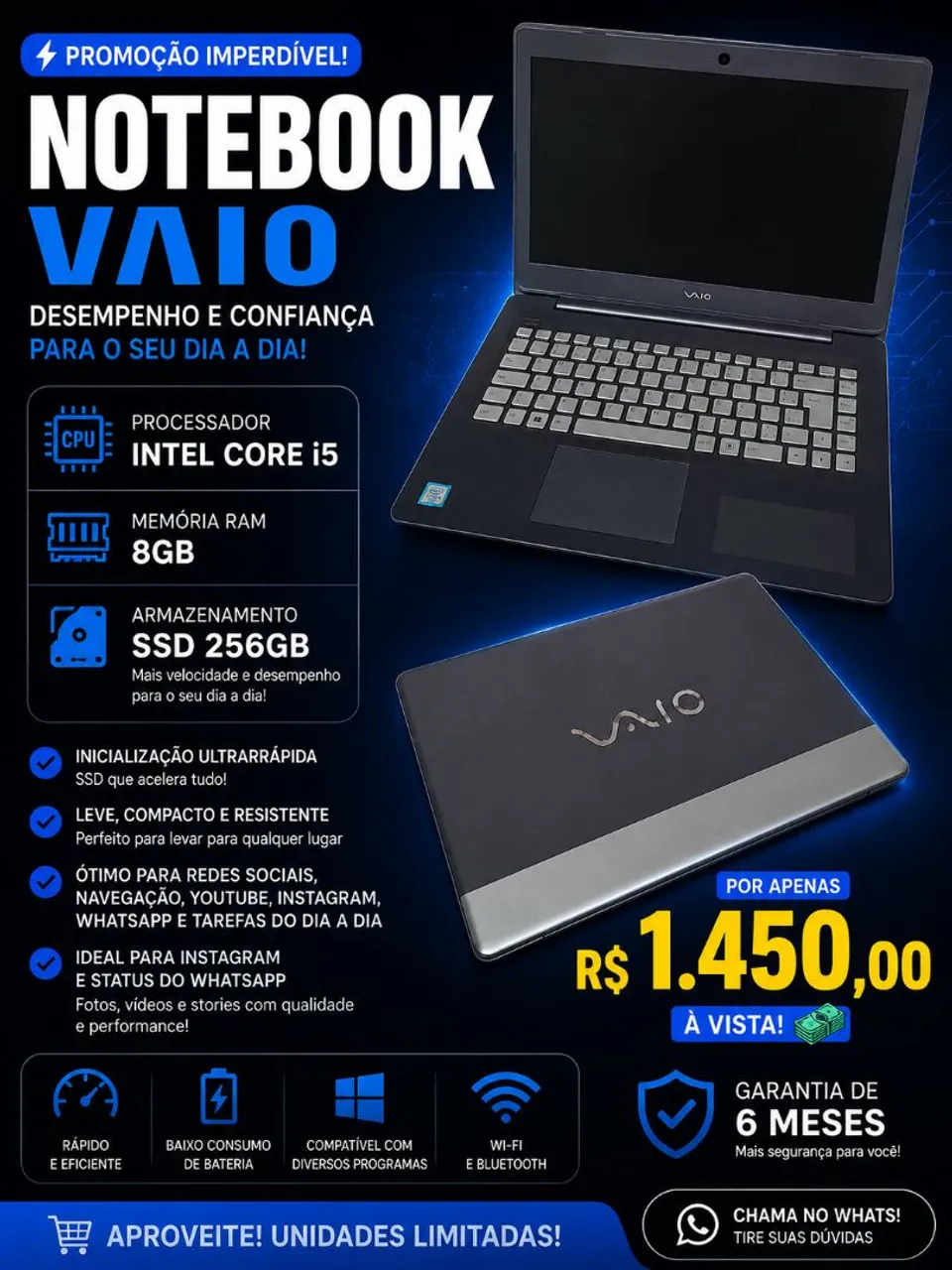 notebook sony vaio i5