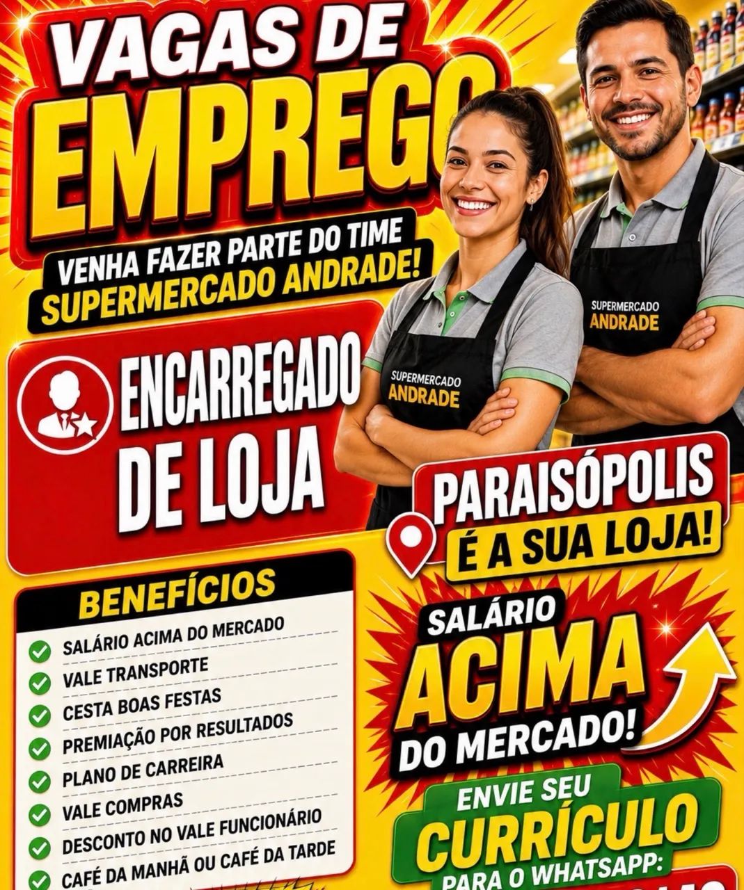 Encarregado (a) de loja 