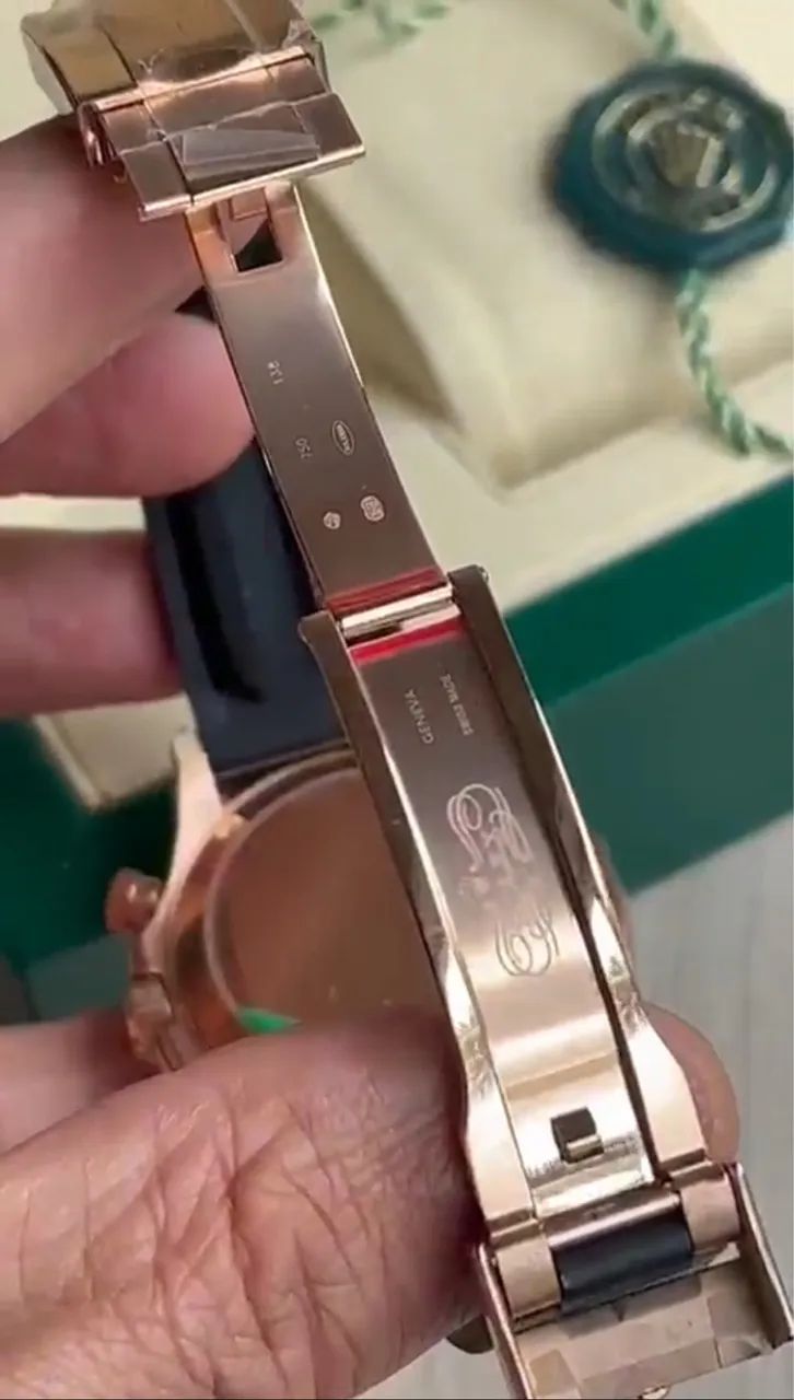 Relógio Rolex Daytona Rosé Super Clone automático - Foto 5