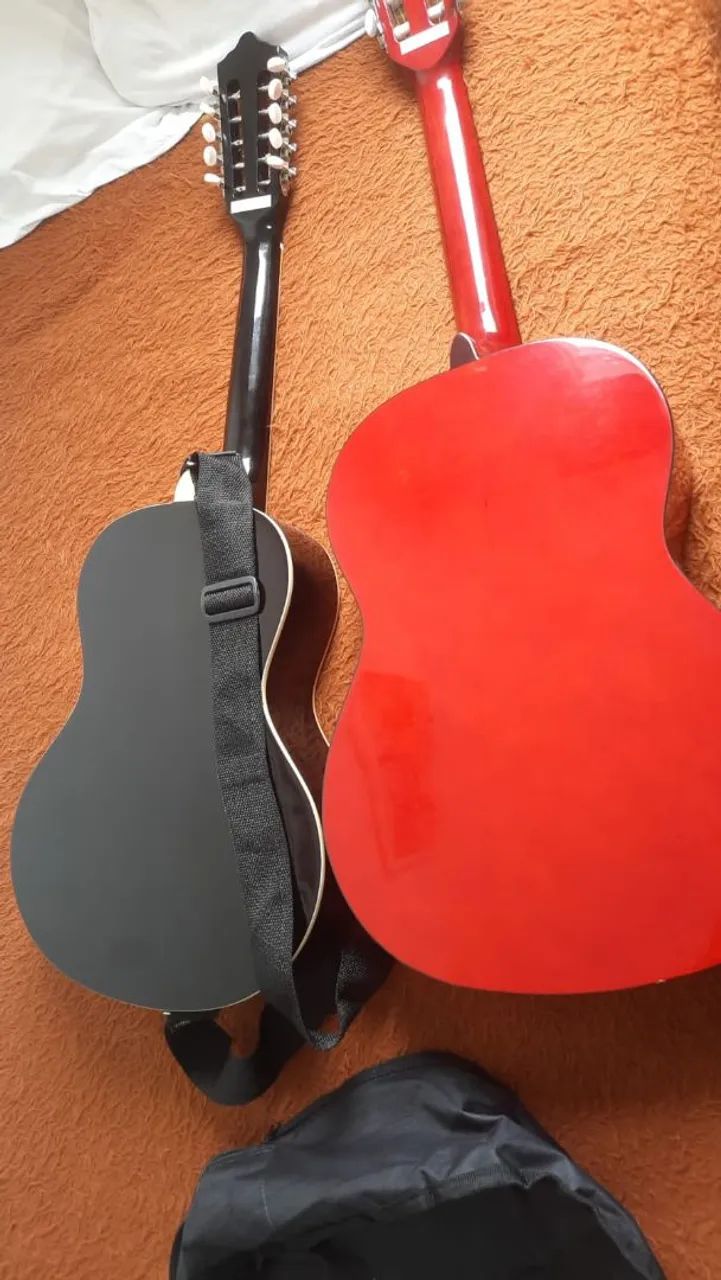 Viola e violão com capas - Foto 5