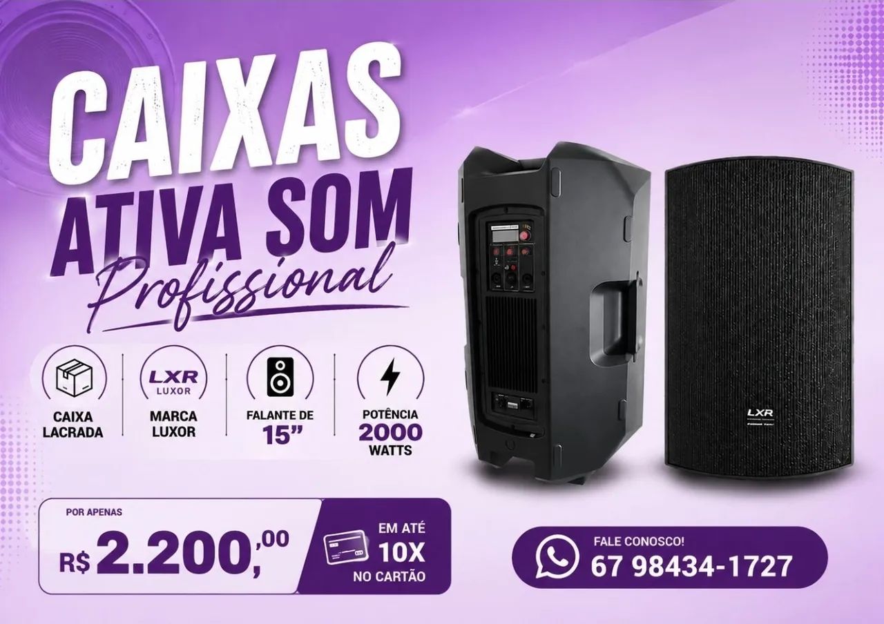 Caixa de som ativa