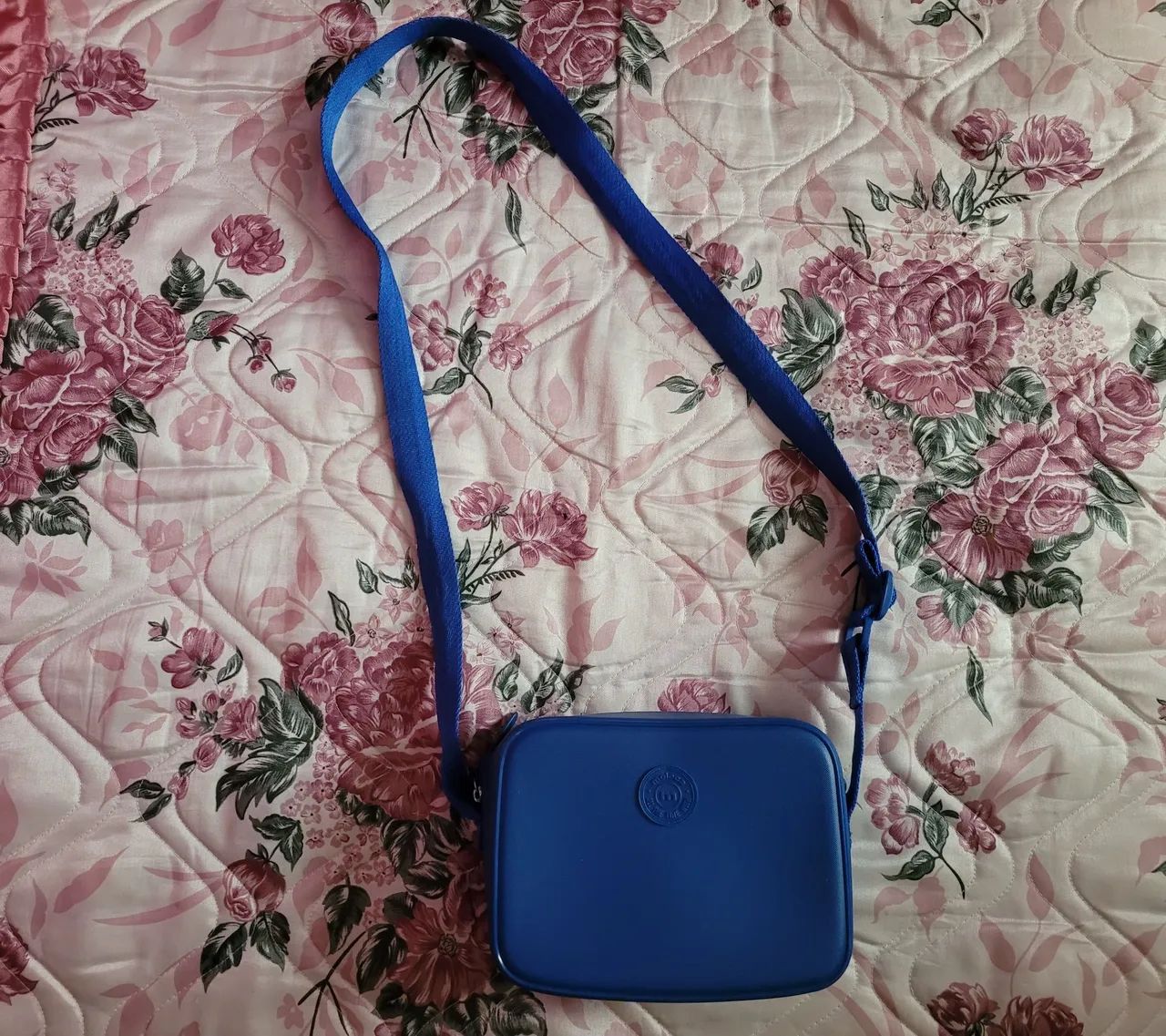 Bolsa transversal moleca azul pvc