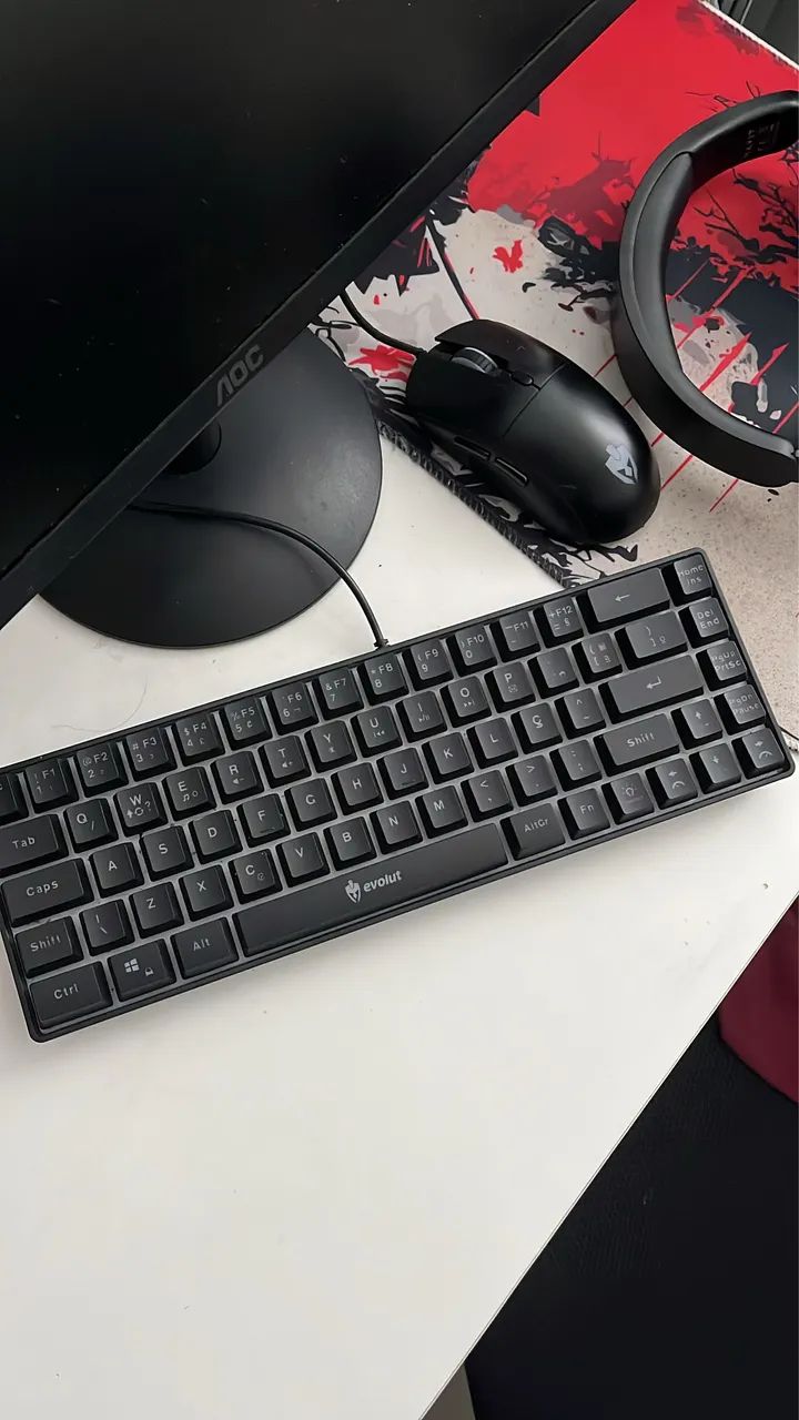 TECLADO 60% E MOUSE GAMER  - Foto 2