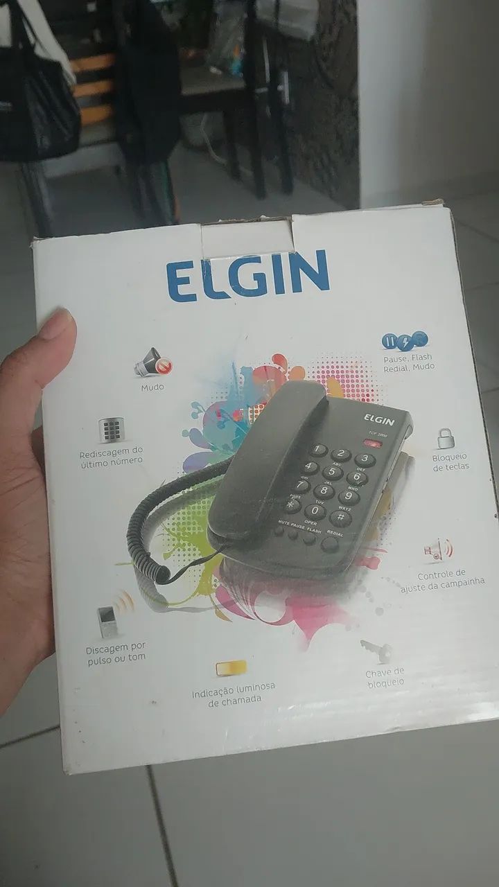 Telefone fixo com fio